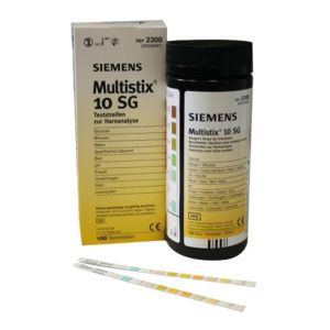 Bandelette urinaire Siemens Multistix 8SG, boite de 100 - Multistix -  Diagnostic urinaire - Bandelette et kit de diagnostic médical - Produit  chimique, colorant et réactif - Produits