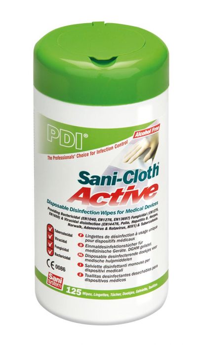Lingette détergente désinfectante Sani-Cloth® Active sans alcool - Pour  Dispositifs Médicaux - Lingettes - Désinfectant - Protection individuelle  et hygiène - Produits