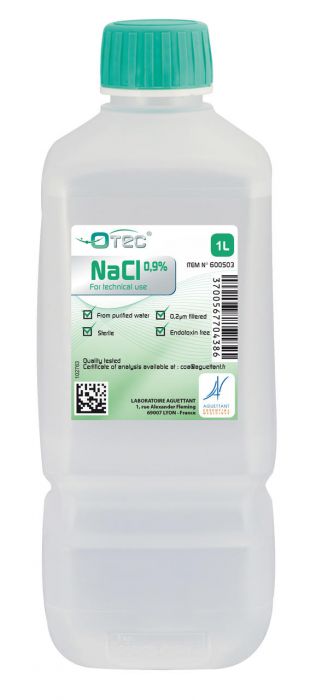 Sodium chlorure 0,9% stérile (sérum physiologique) Otec® Aguettant