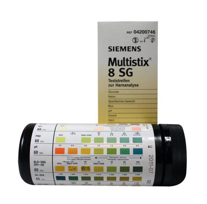 Bandelette urinaire Siemens Multistix 8SG, boite de 100