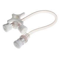 Robinet BD Connecta™ 3 voies avec prolongateur de 10cm, blanc