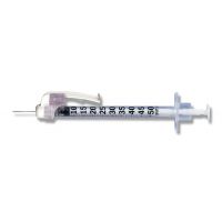 Seringue à insuline 1ml BD Safetyglide avec aiguille fixe 29G stérile irradiée