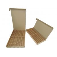 Boîte en carton avec couvercle à rabat pour le stockage des blocs d'inclusion