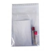 Sachet double poche 125x195mm rouge Polyzip®