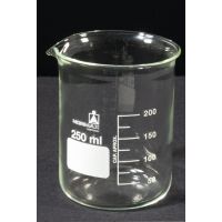 Bécher en verre Normax 250ml forme basse avec bec verseur