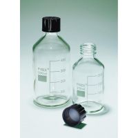 Flacon en verre borosilicaté Pyrex® 500ml gradué avec bouchon à vis 