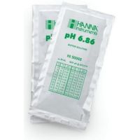 Solution tampon pH 4,01 avec certificat d'analyse Hanna Instruments, sachet de 20ml 