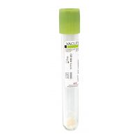 Tube sous vide Vacutest® en PET 9ml/10ml pour urine avec acide borique haute solubilité vert kaki stérile
