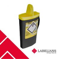 Collecteur Sharpsafe® 0,45L recyclé, déconnexion d'aiguilles et de stylo injecteur