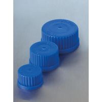 Bouchon à vis Duran® GL32 en polypropylène bleu avec joint à lèvre, diamètre 40mm