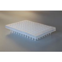 Microplaque qPCR Ahn® 96 puits avec demi-jupe, 0,2ml naturelle aspect givré