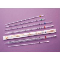 Pipette plastique graduée en polystyrène 275mm 1ml stérile par 25