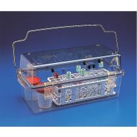 Boîte de transport étanche en polycarbonate pour tubes et flacons Safetybox 8L
